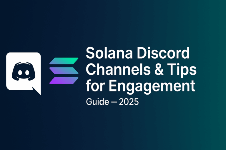 Solana Discord Channels and Tips for Engagement