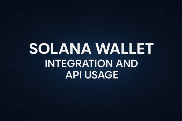 Solana Wallet Integration and API Usage